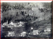 Gosaldo nei primi anni del 1900 - clicca per ingrandire
